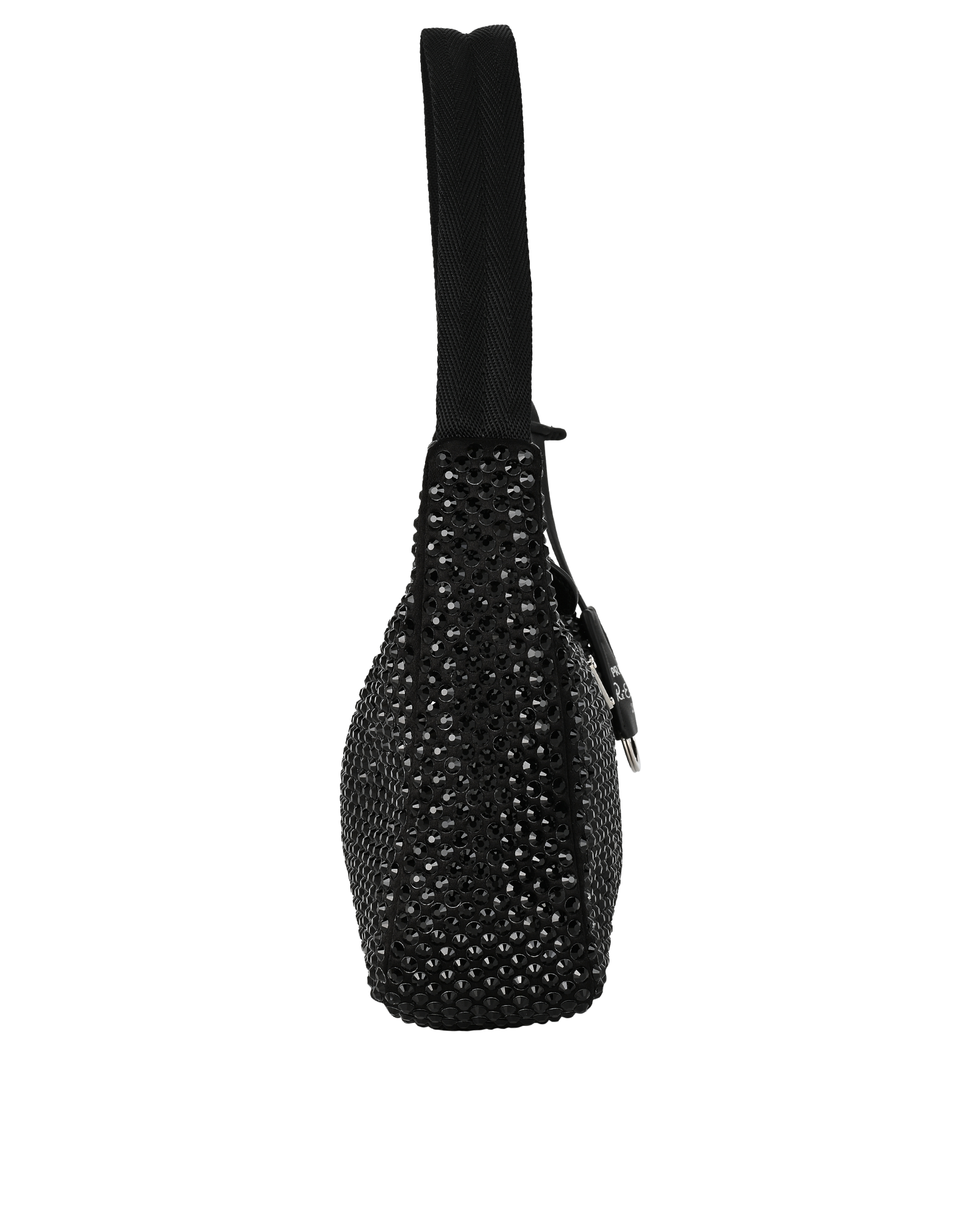 Re-Edition 2000 Crystals, &pound;1,100, Handbags, Black, Leather/Nylon (Polymer), Side view